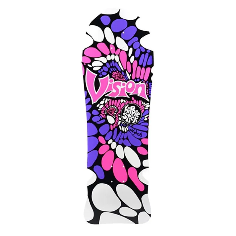 Vision 10" x 30" Hippie Stick White Dip Skateboard Deck