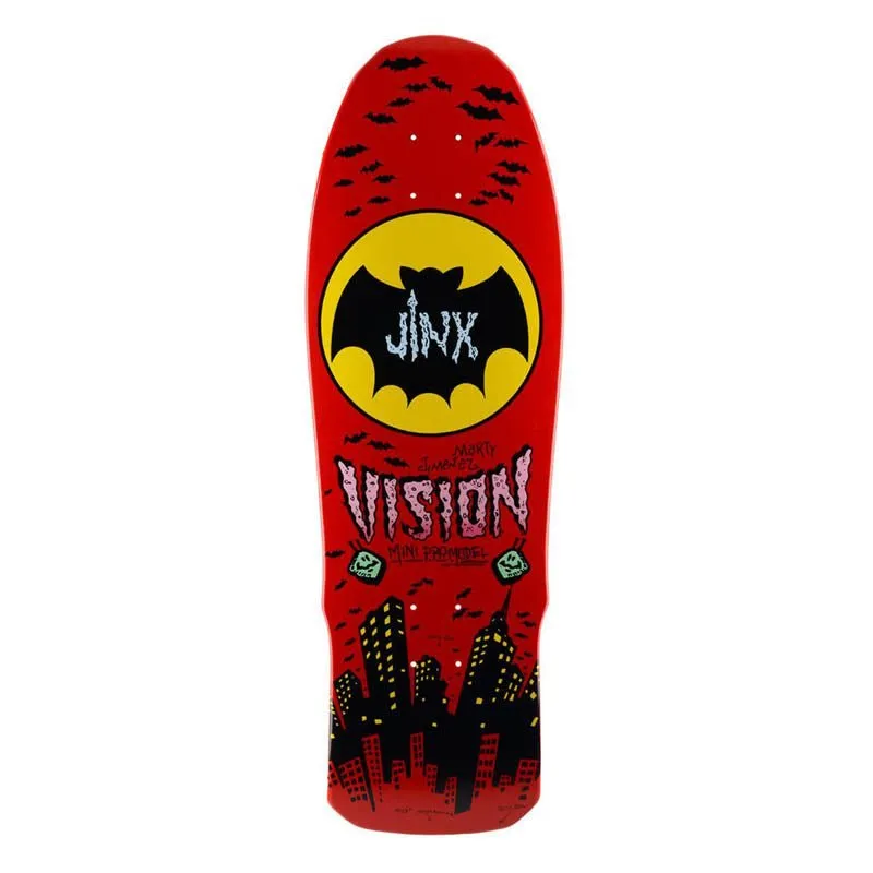 Vision  9.5" x 29.5" Jinx Mini (RED DIP) Skateboard Deck