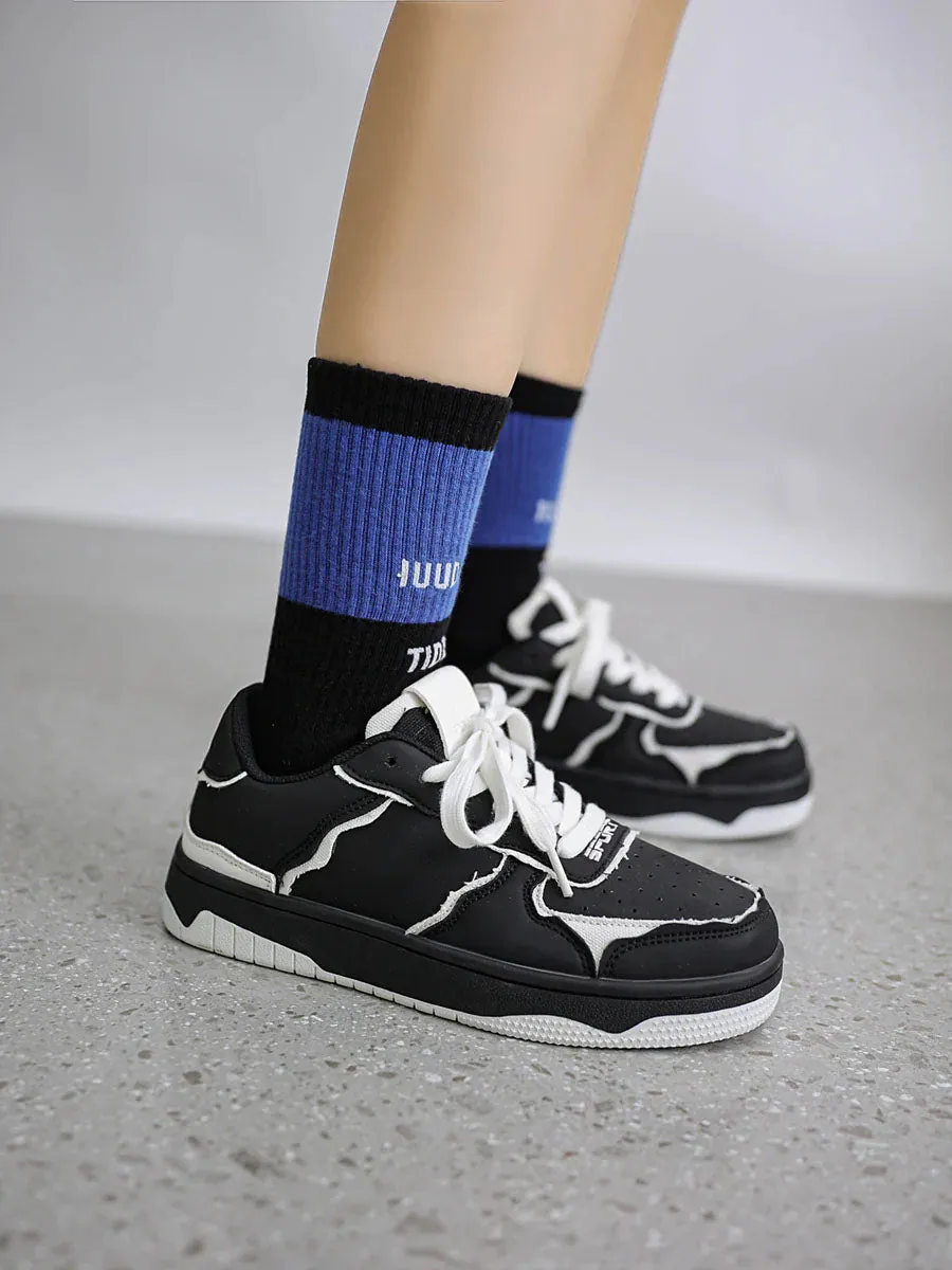 We Love Street High Street Black And White Board Casual Shoes