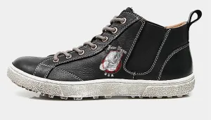 Women's FEAR-NONE Bear Leather Hi-Top Boot