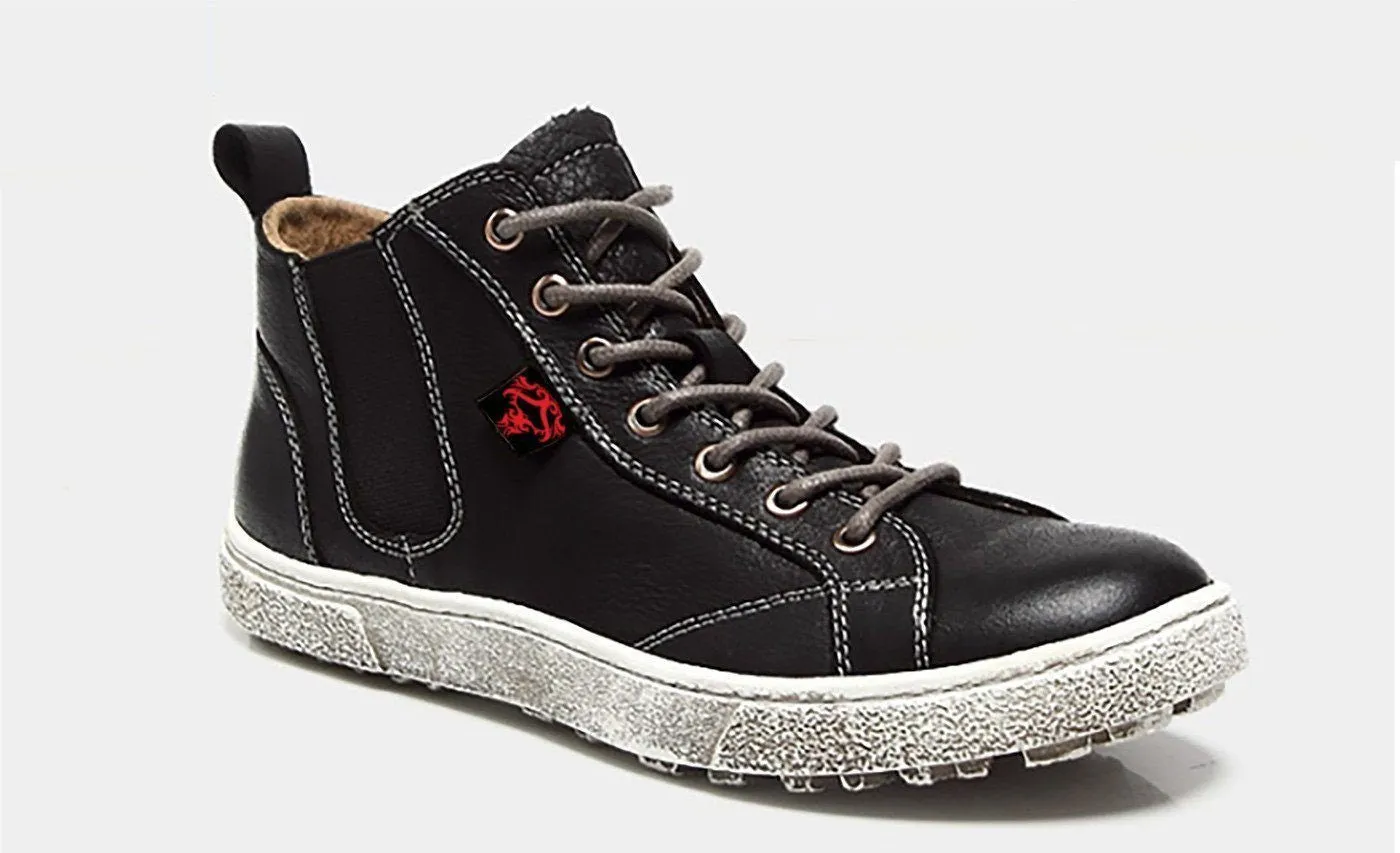 Women's FEAR-NONE Bear Leather Hi-Top Boot