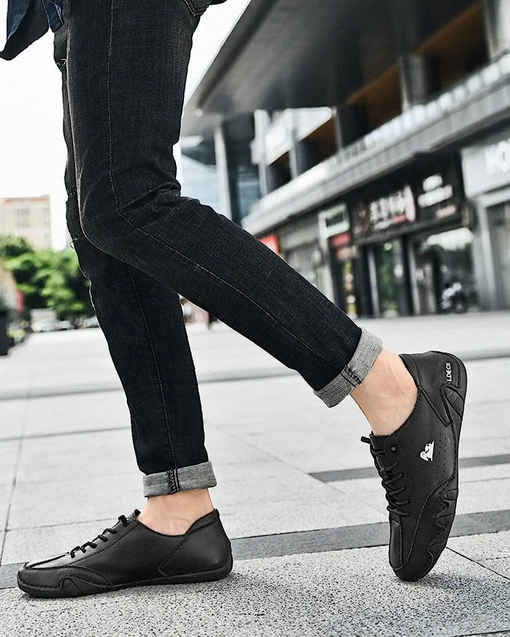 Women's Handmade Velcro Suede Beck Shoes Waterproof Leather Casual Sneakers Non-Slip Breathable