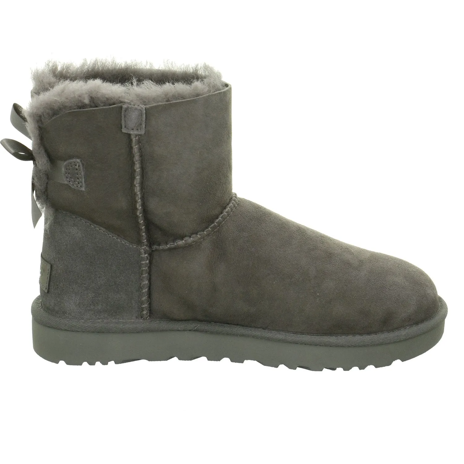 Women's Shoes UGG MINI BAILEY BOW II Slip On Ankle Boots 1016501 GREY