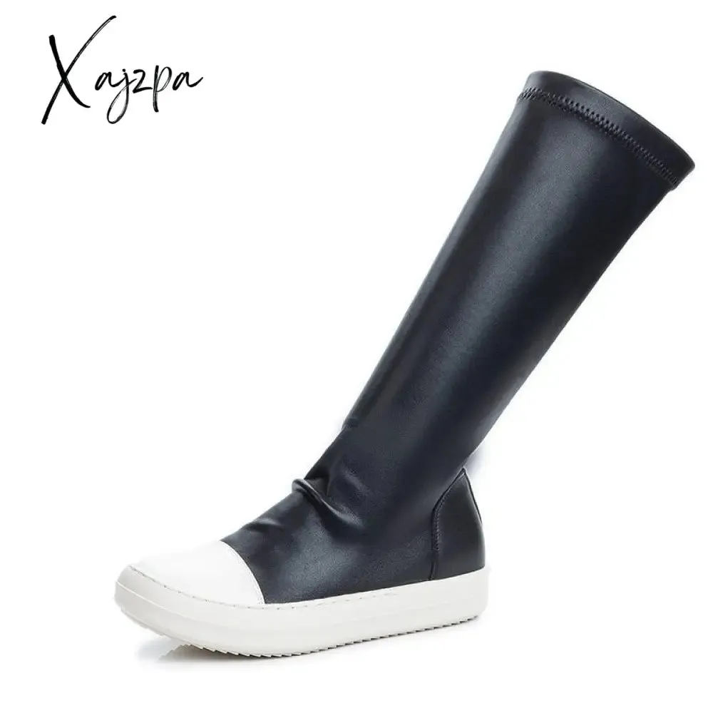 Xajzpa - Rick Women's Boots Plus Size Owwes Casual Women's Boots Sexy Over the Knee Boots Casual Stretch Sneaker Boots Designer Shoes